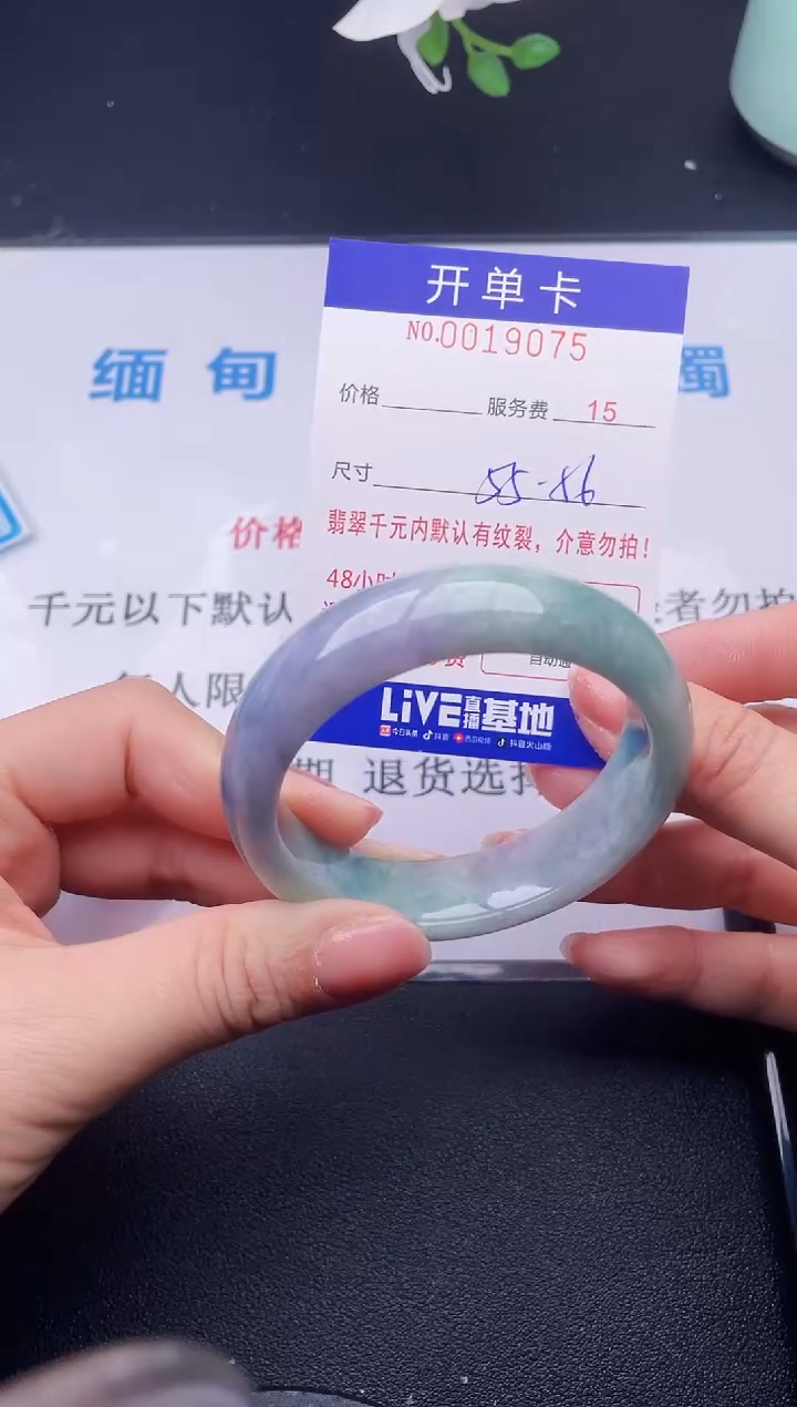 【闪购商品】翡翠手镯未镶嵌75天然翡翠A货