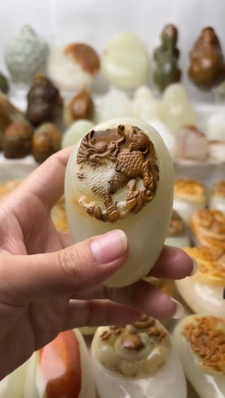 石材古青石棉纹正常不退换麒麟