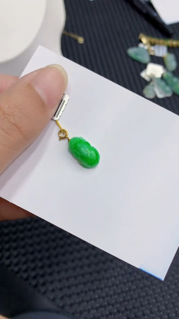 【闪购商品】翡翠颈饰18K金镶嵌            8