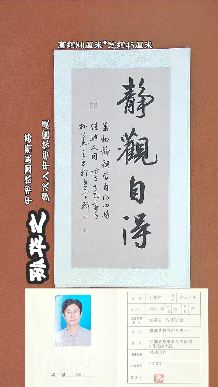 【闪购商品】书法101C孙华之书法作品