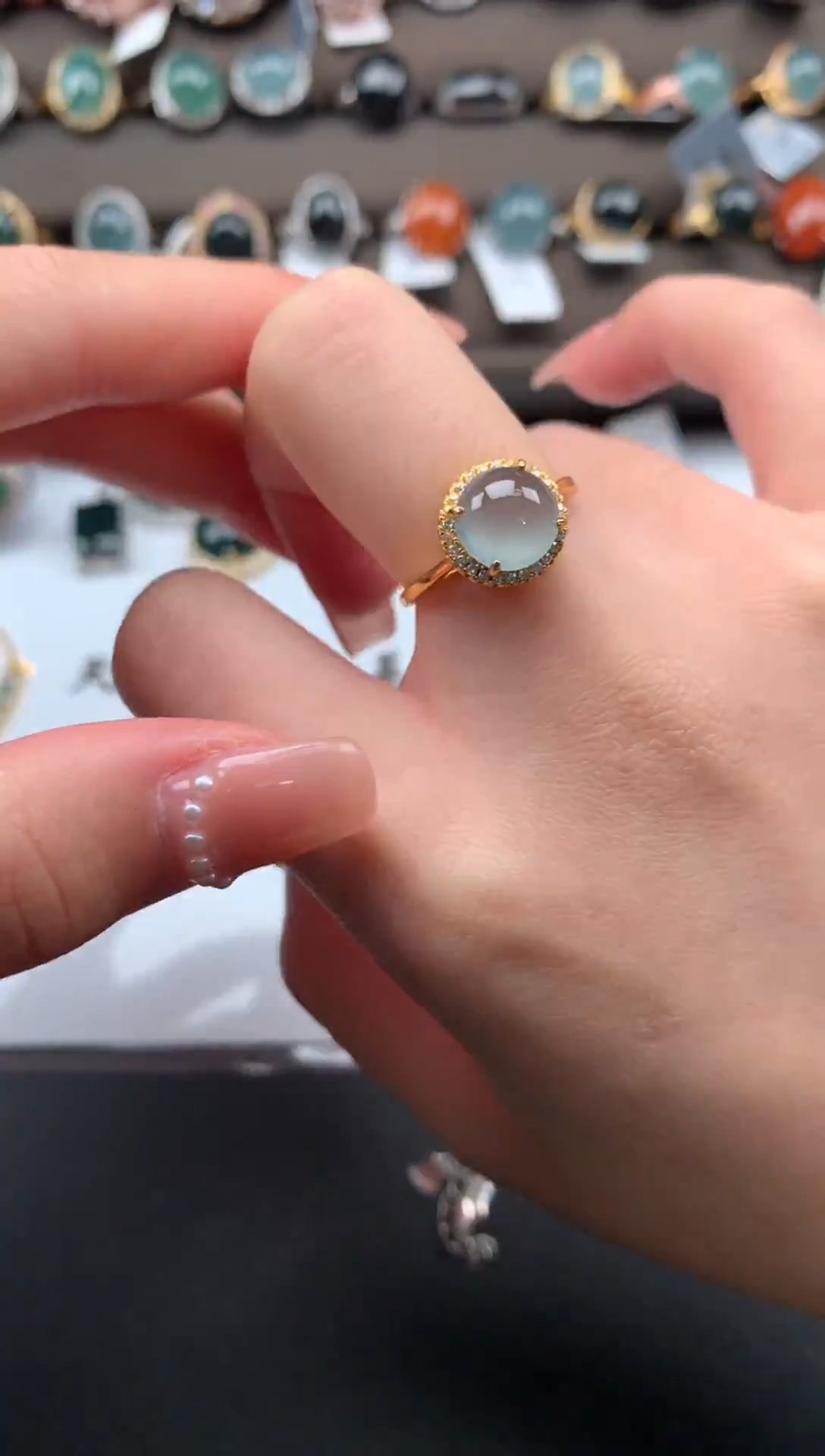 【闪购商品】翡翠戒指银S925镶嵌532151