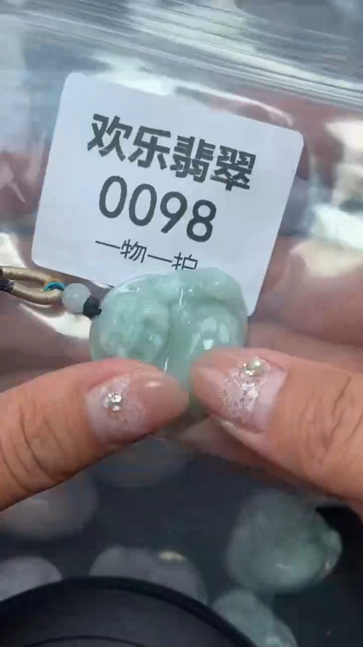 颈饰未镶嵌翡翠缅甸天然翡翠0098