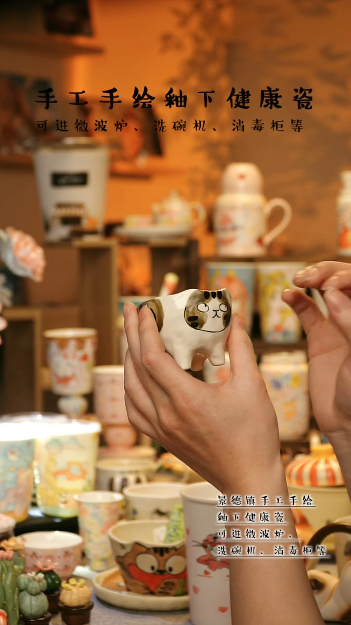 【闪购商品】杯景德镇高温釉下彩&A871