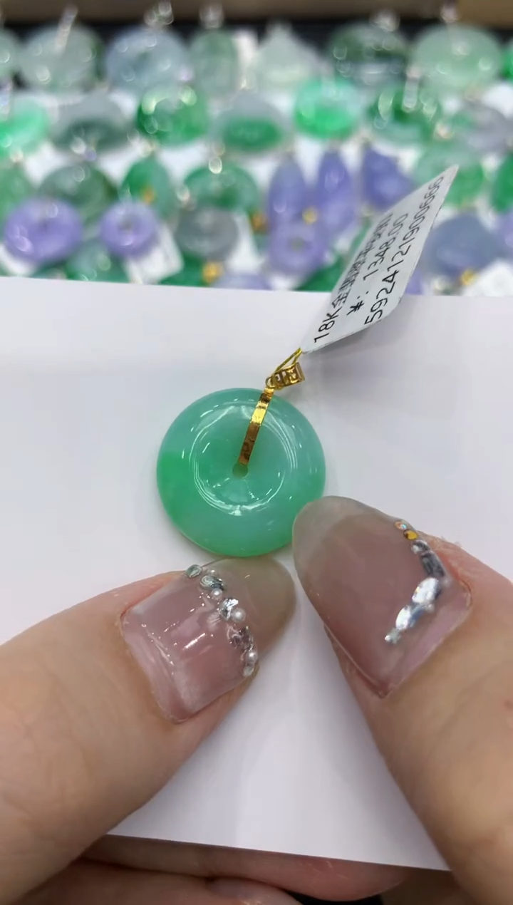 【闪购商品】翡翠颈饰18K金镶嵌 222222222