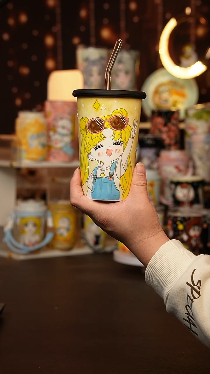 （玉泥）景德镇手工手绘文创陶瓷杯