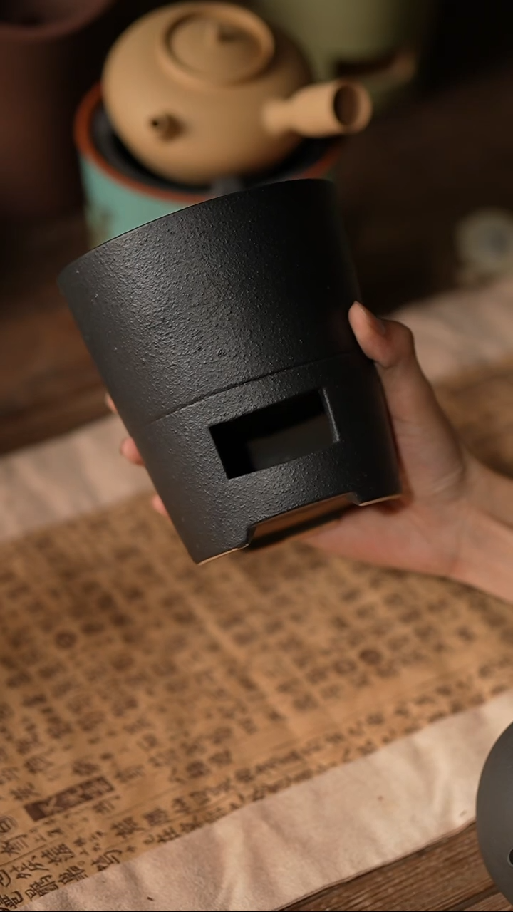 022黑色一体炭炉