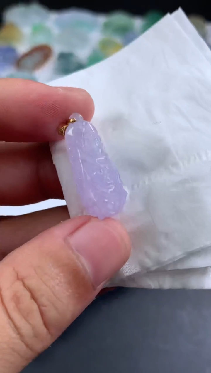 【闪购商品】翡翠颈饰18K金镶嵌翡翠