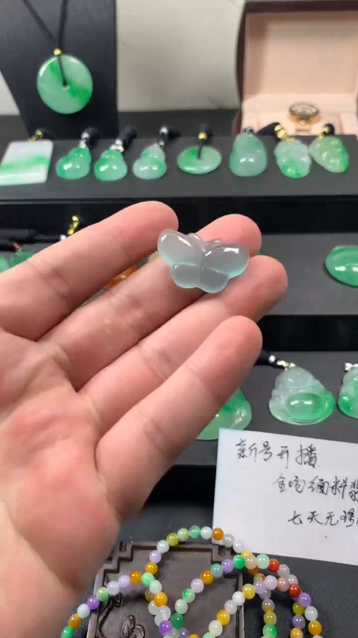 颈饰未镶嵌翡翠所见即所得，一图一物