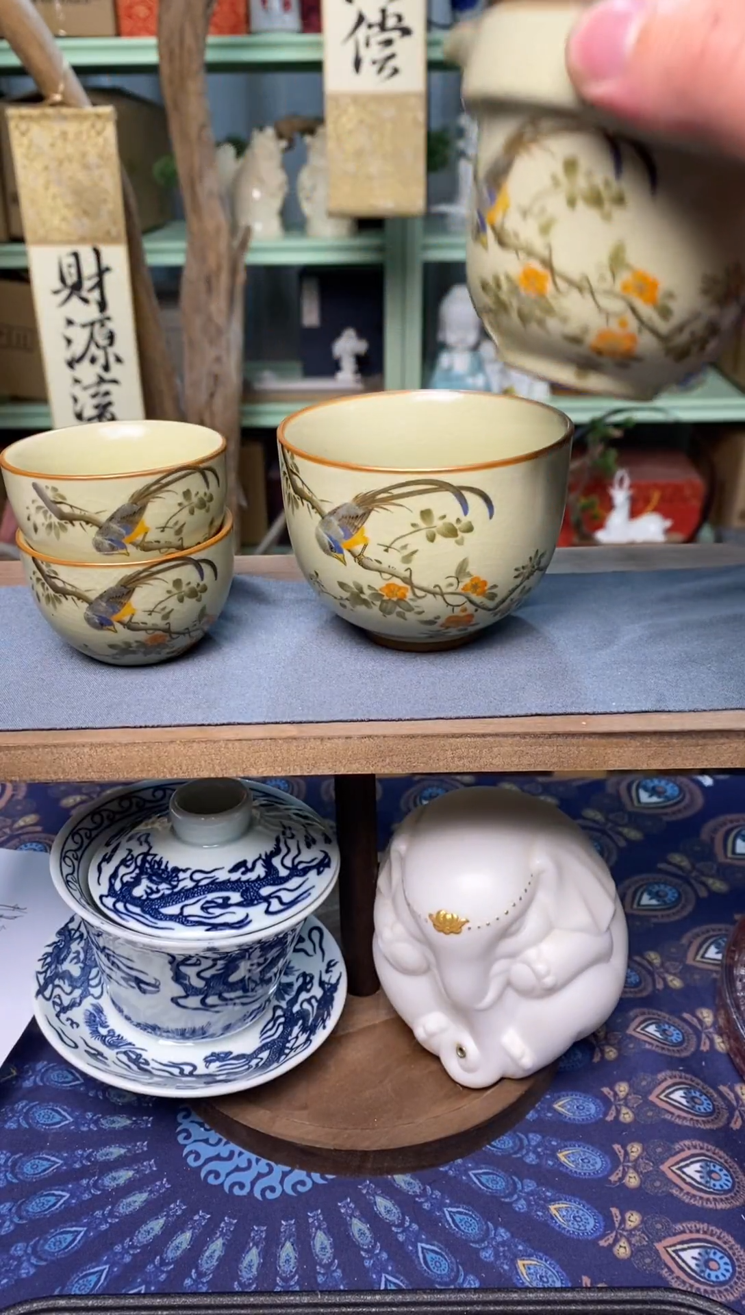 【闪购商品】盖碗赢鱼优选陶瓷陶瓷陶瓷陶瓷