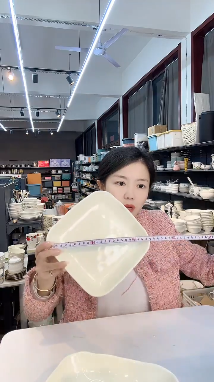 【闪购商品】石头纹方盘2只装
