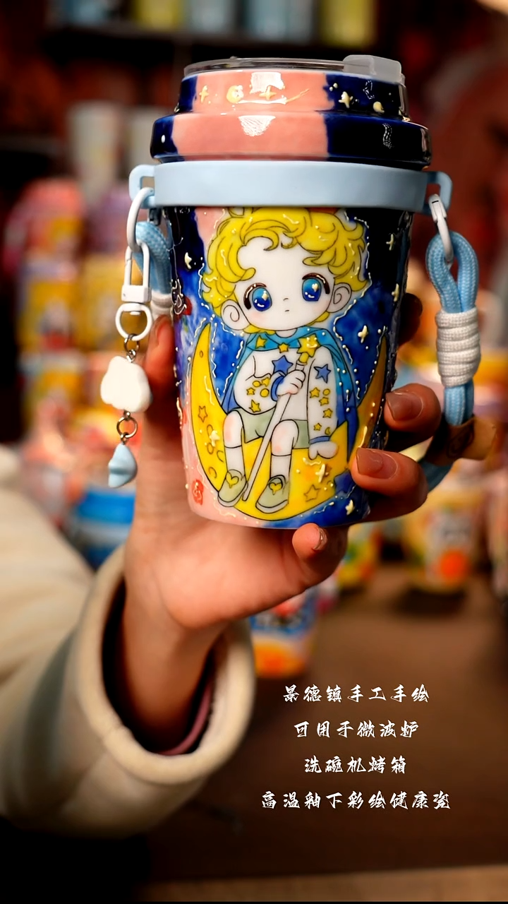 景德镇陶瓷手绘杯杯