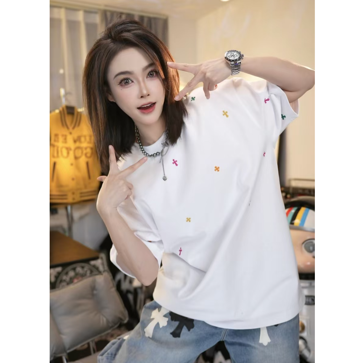 D11112【钱老板】潮牌短袖