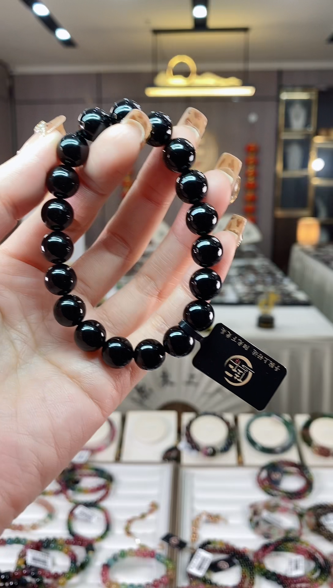 【闪购商品】碧玺单圈手串10mm+未镶嵌一物一证dan