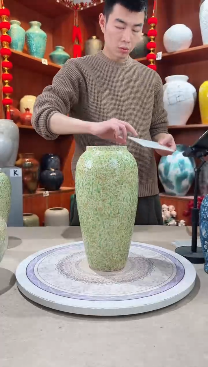 【闪购商品】瓶陶瓷花瓶 无花 春意盎然大号