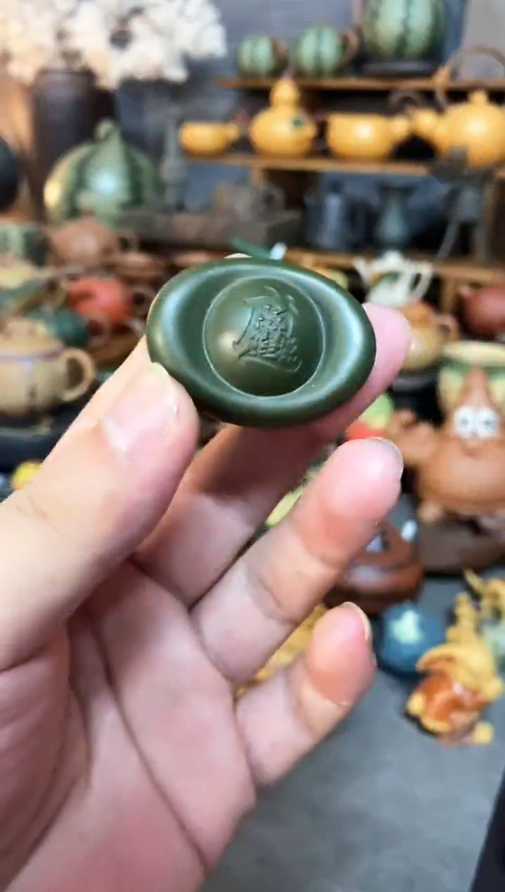 紫砂1紫砂商品绿泥元宝