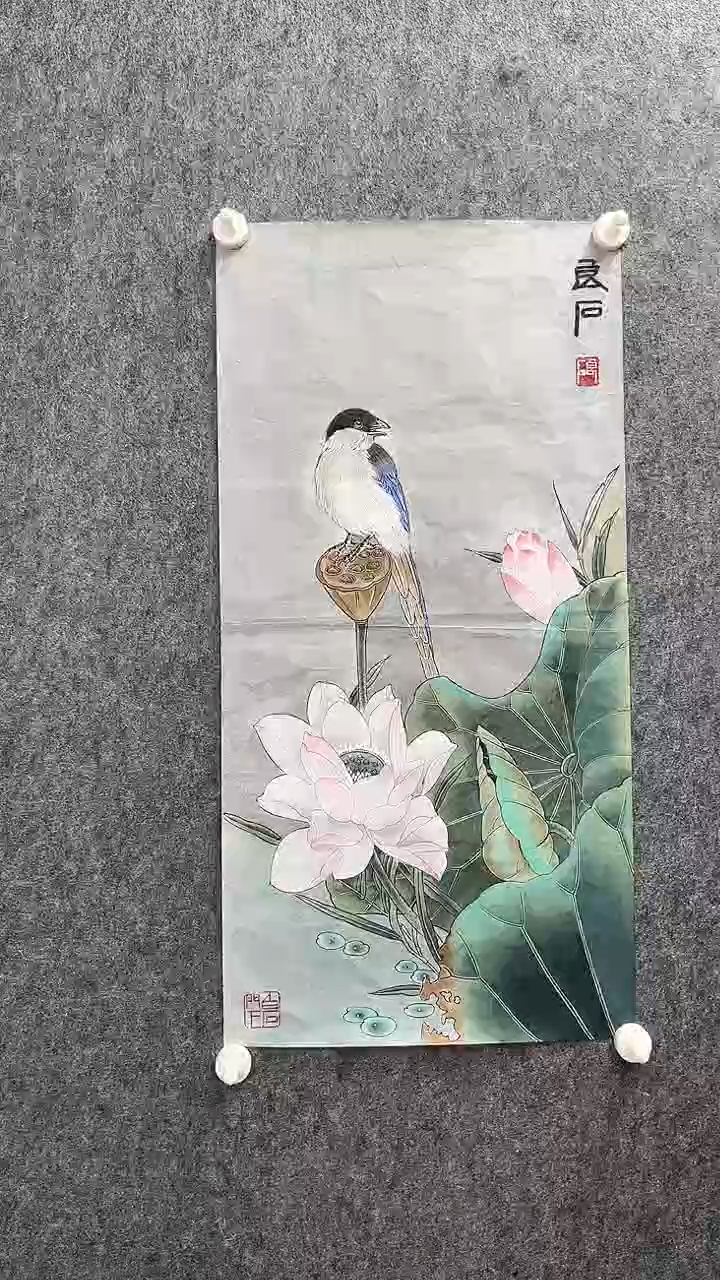 【闪购商品】国画武天庆老师荷花
