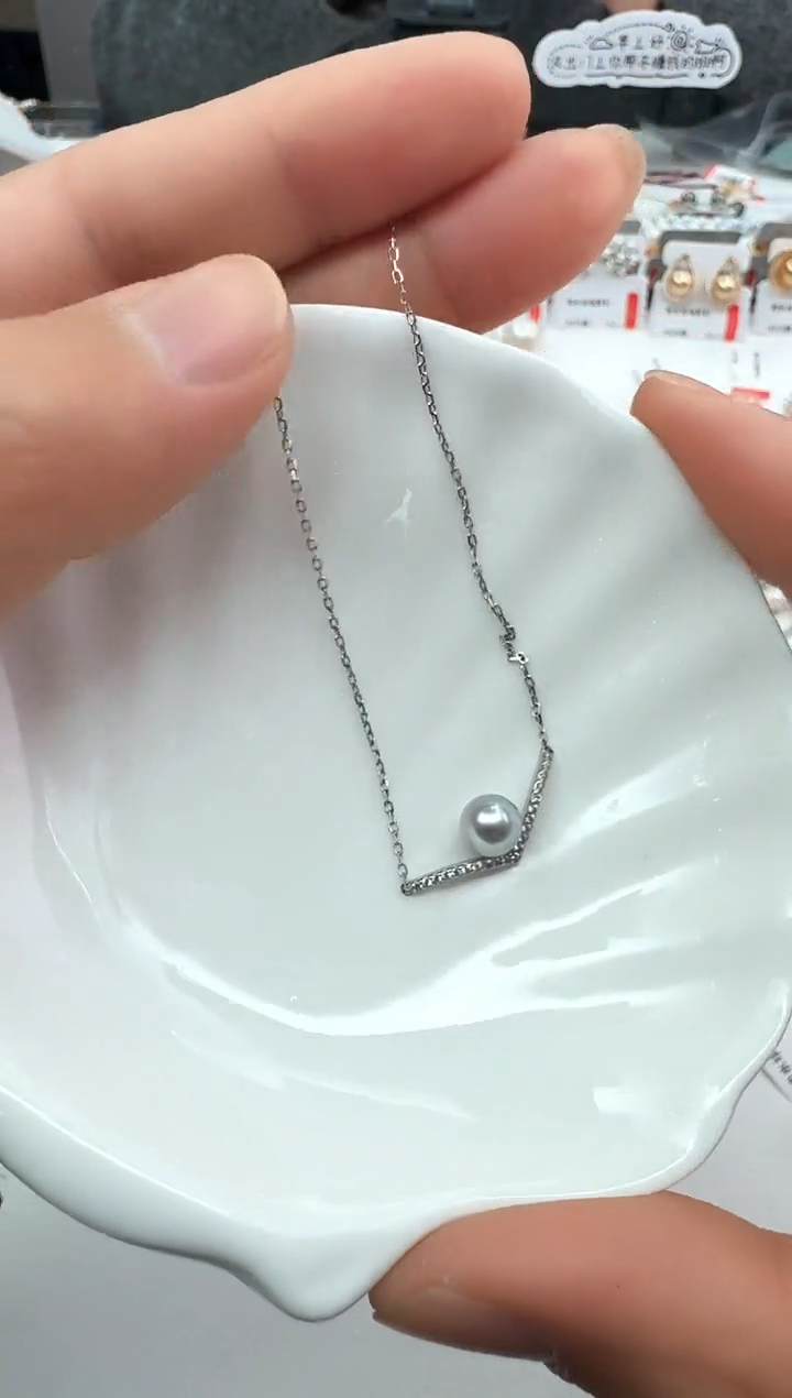 【闪购商品】海水珍珠AQ银S925镶嵌海水珍珠吊坠@@YD056