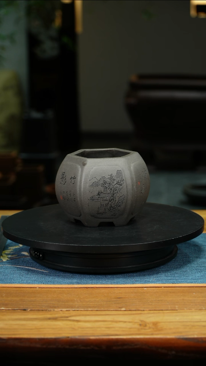 紫砂花盆?****?精品兰花盆