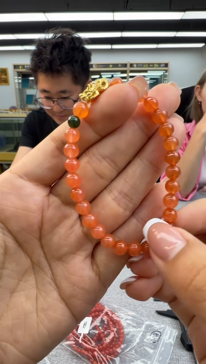 未镶嵌南红玛瑙手链69秒拍号