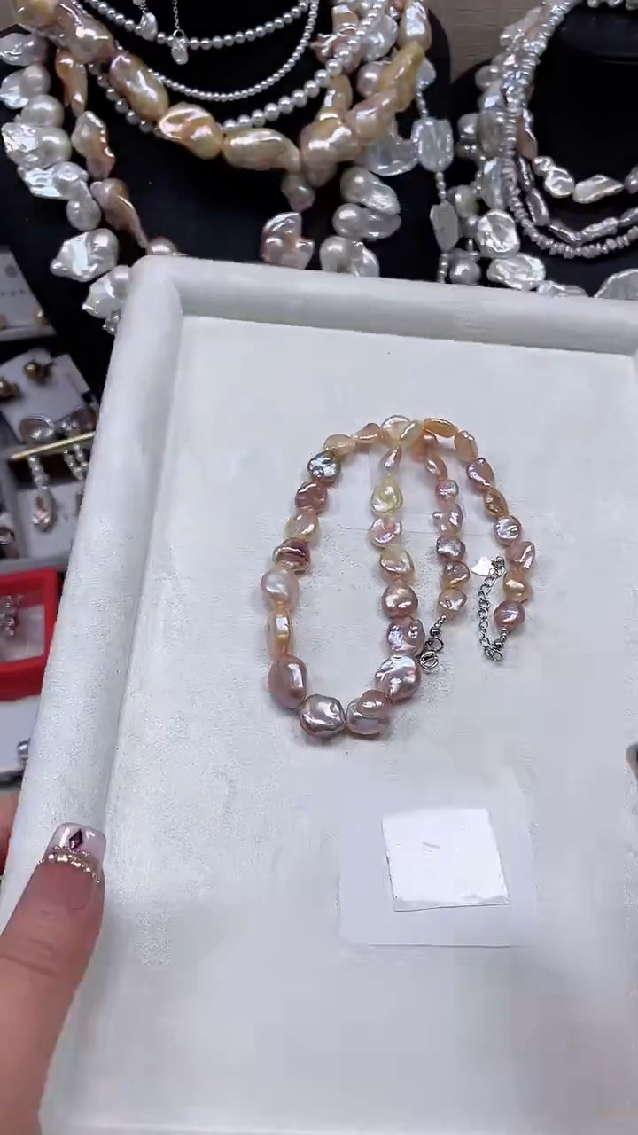 未镶嵌项链淡水珍珠小*缸【纯恬饰品】