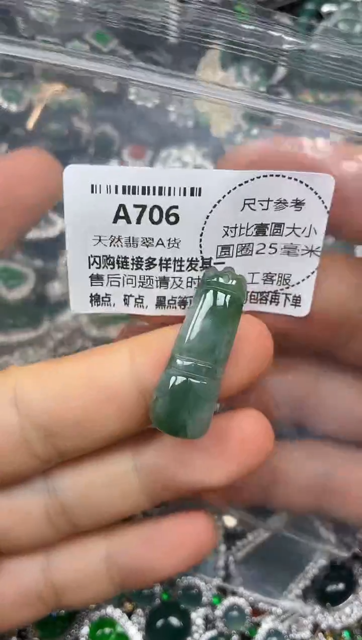 颈饰未镶嵌翡翠A706鱼缸料