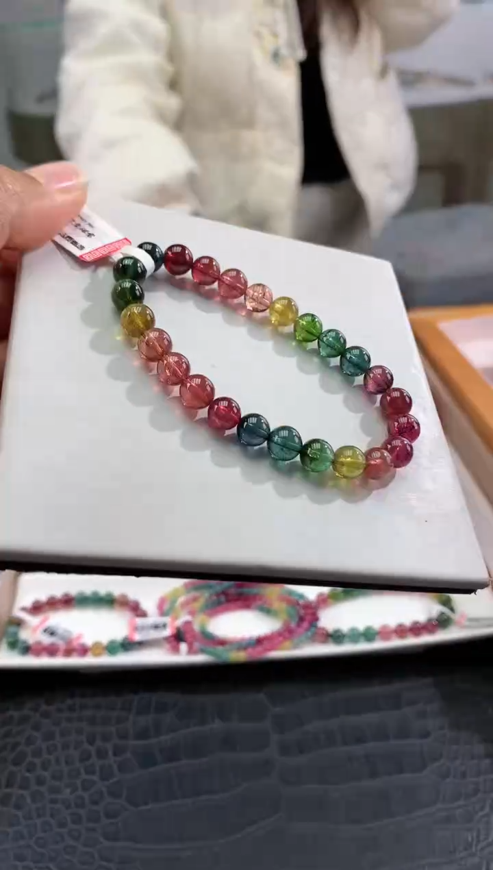 【闪购商品】碧玺手串未镶嵌多样性发一条