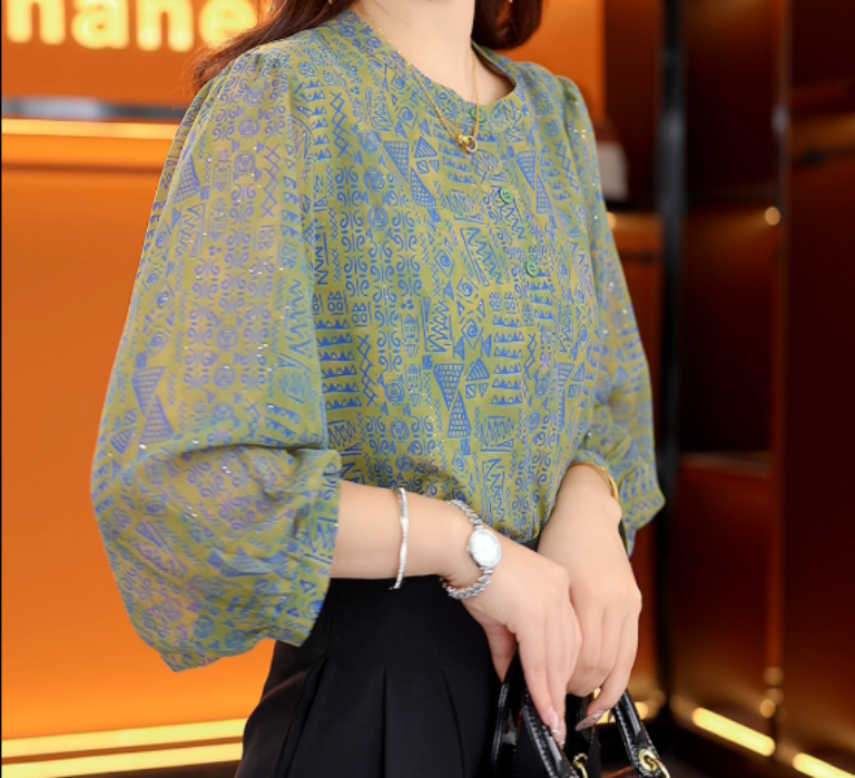 伊诺bk80191【出口原单】新中式国风设计感气质衬衫—黛玲