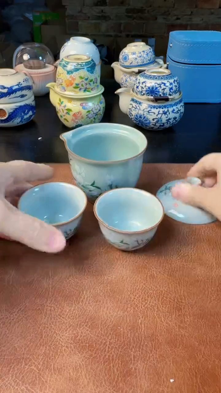 【闪购商品】杯德化白瓷，快客茶具