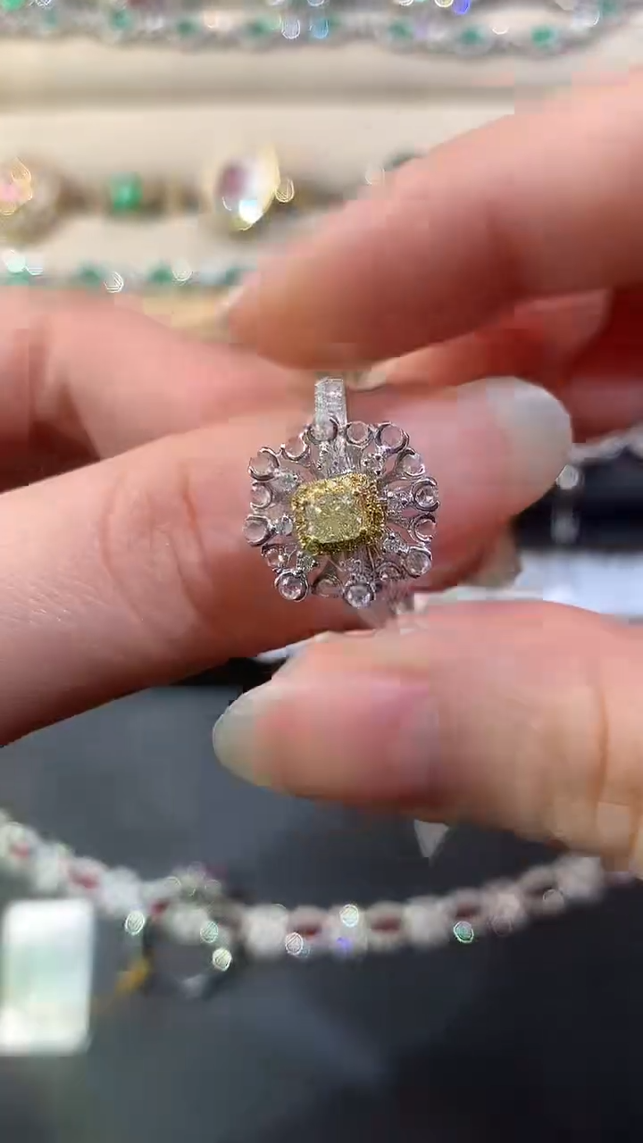 18K金镶嵌戒指钻石D274|5780