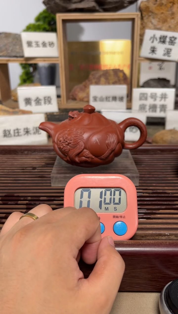 茶壶紫砂一**坑微瑕鱼化龙