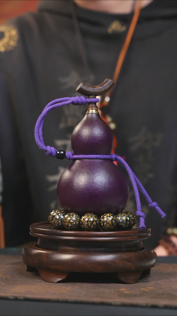 【闪购商品】YU119大漆酒葫芦不包手串及旋转底座