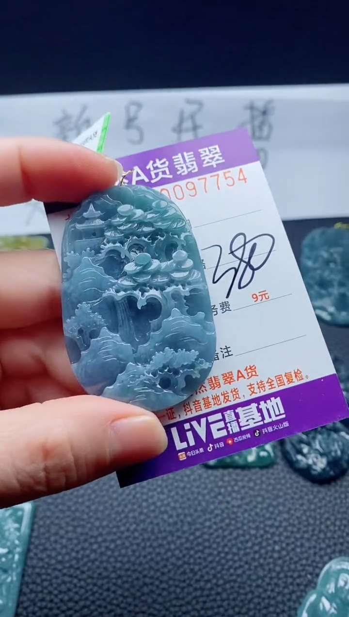 翡翠未镶嵌颈饰                