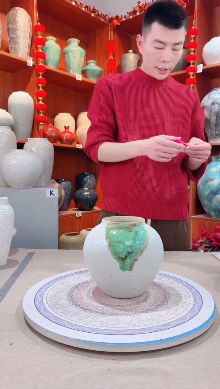 【闪购商品】瓶陶瓷花瓶 无花微瑕 a703 