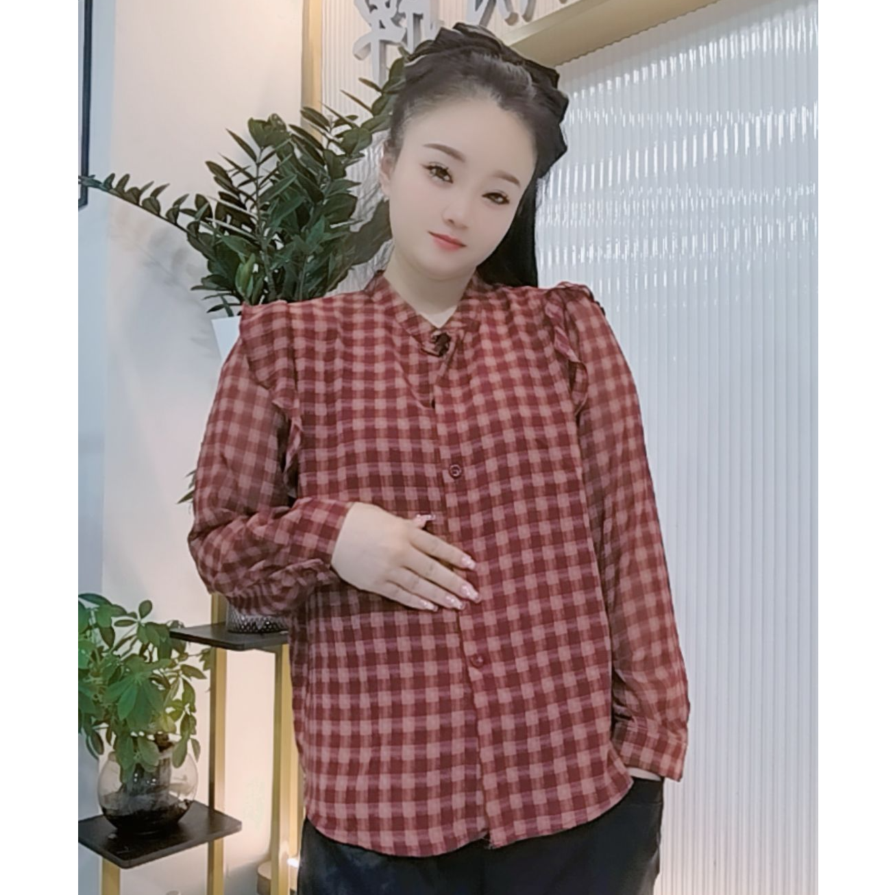 【婉婷服饰】2801长袖开衫秋季女士女装潮牌时尚百搭宽松短款
