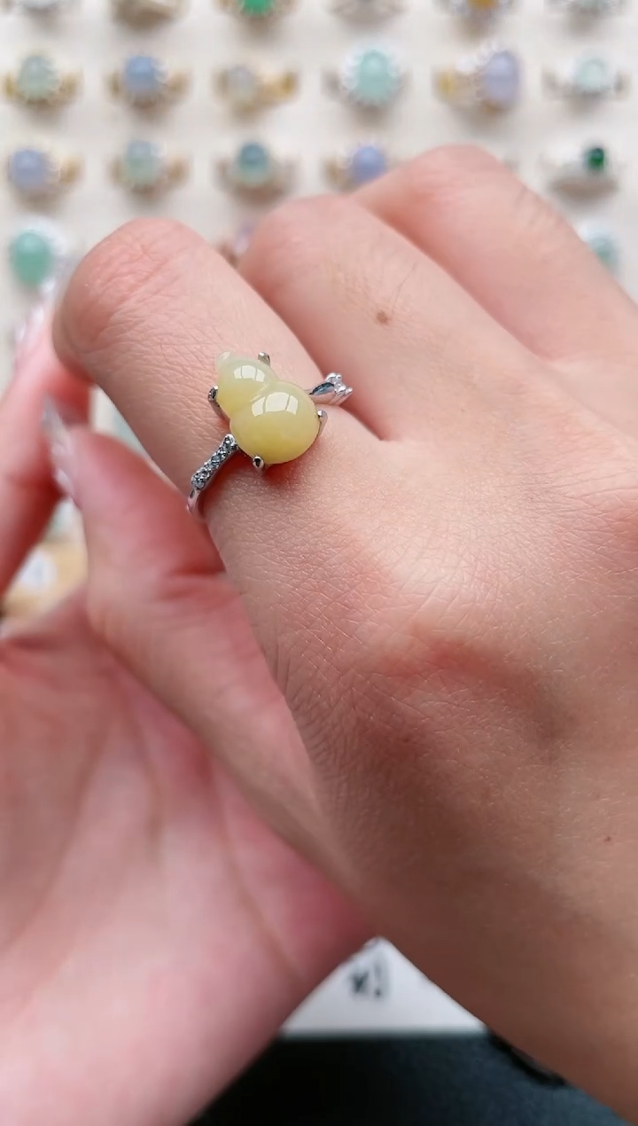 【闪购商品】翡翠戒指银S925镶嵌1111