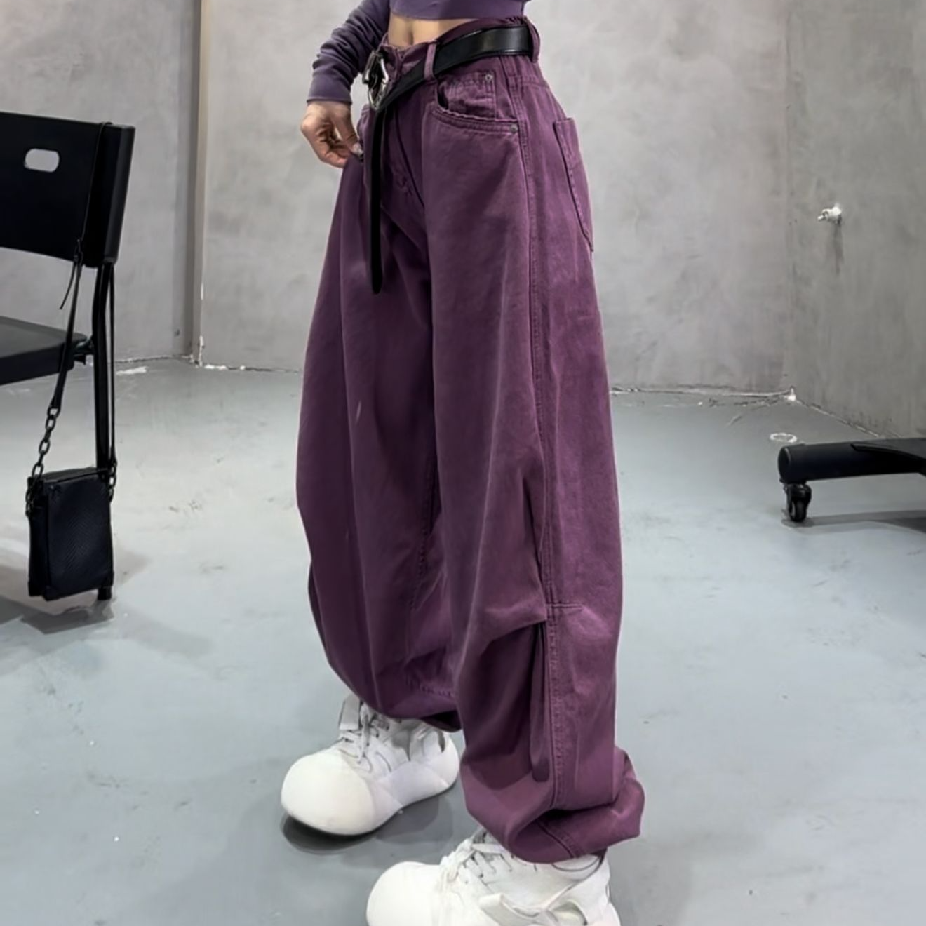 【琳琳原创】70060-2#精品春款设计弯刀牛仔裤女