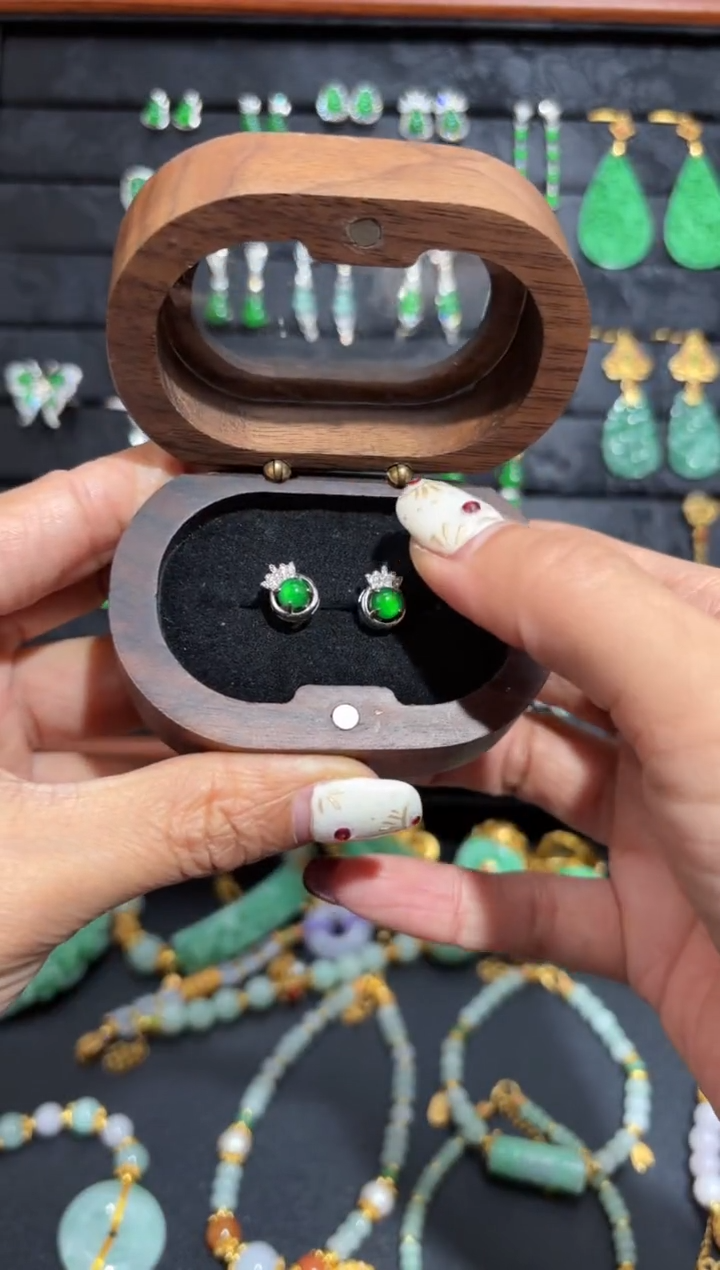 【闪购商品】翡翠颈饰银S925镶嵌蛋面/支持复检/一件