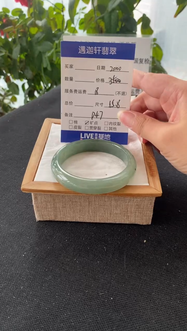 未镶嵌手镯翡翠55.8圈口 P47编码