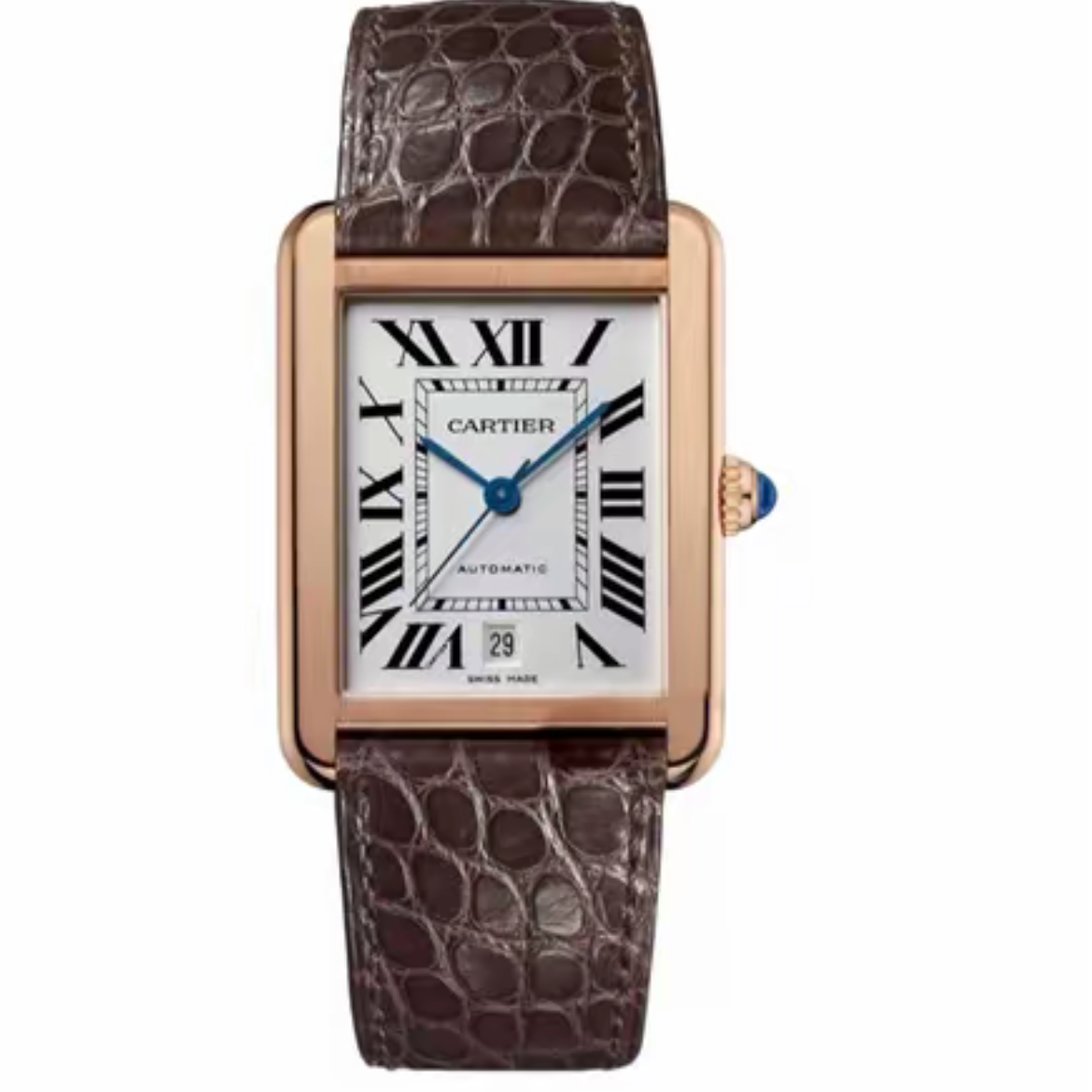 99新 Cartier/卡地亚 坦克 W5200026 31*41 间金 男士 机械  单表