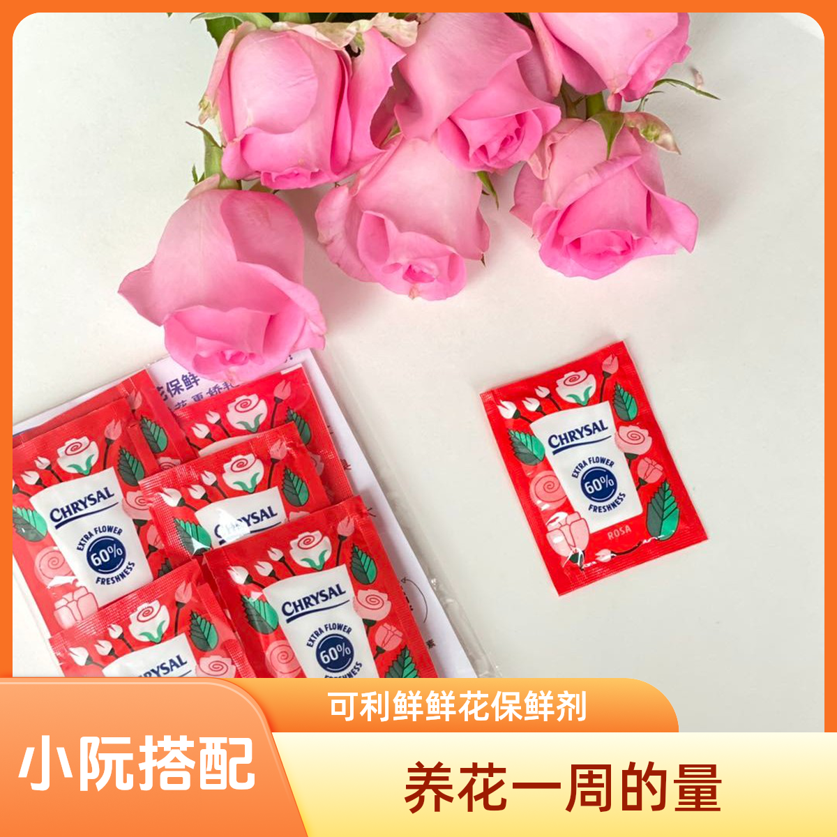 荷兰可利鲜【袋装】家用鲜花保鲜剂  和花花一起搭配使用于养护花花