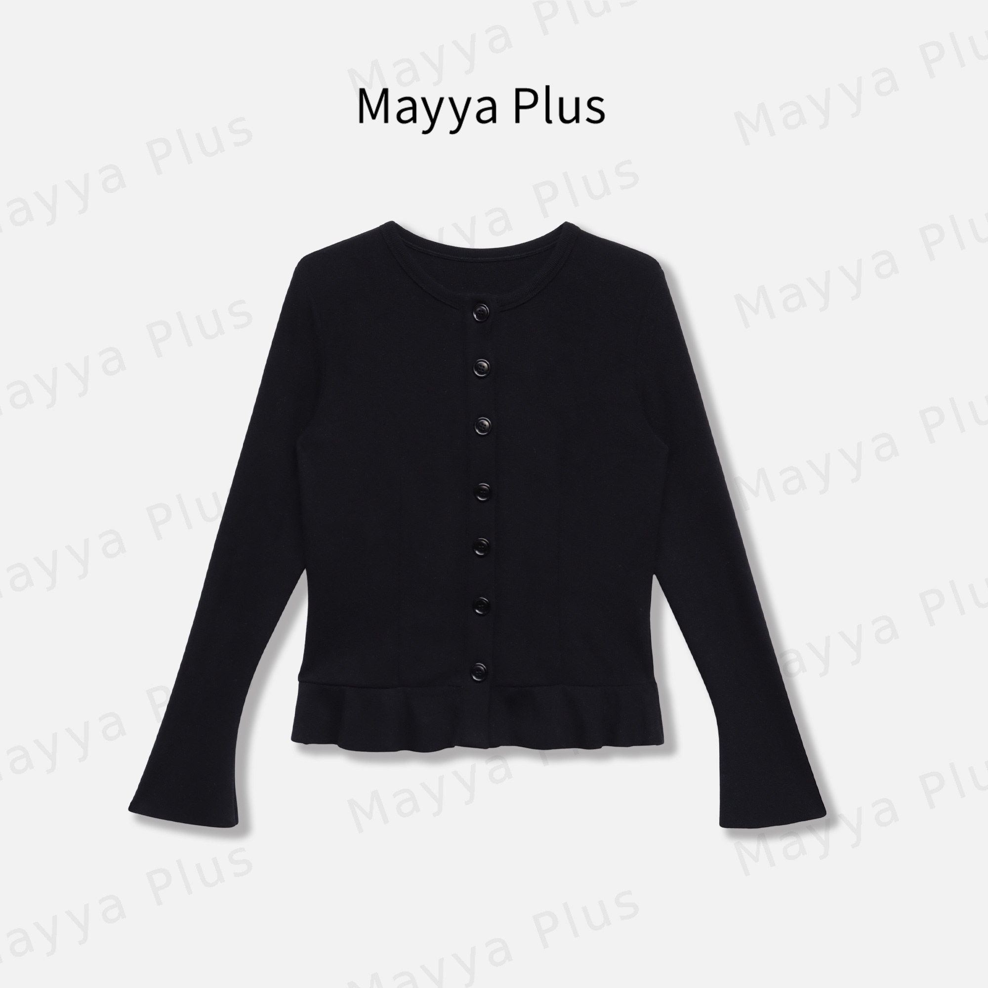 【曲线美学】秋冬小香收腰气质针织开衫32547736