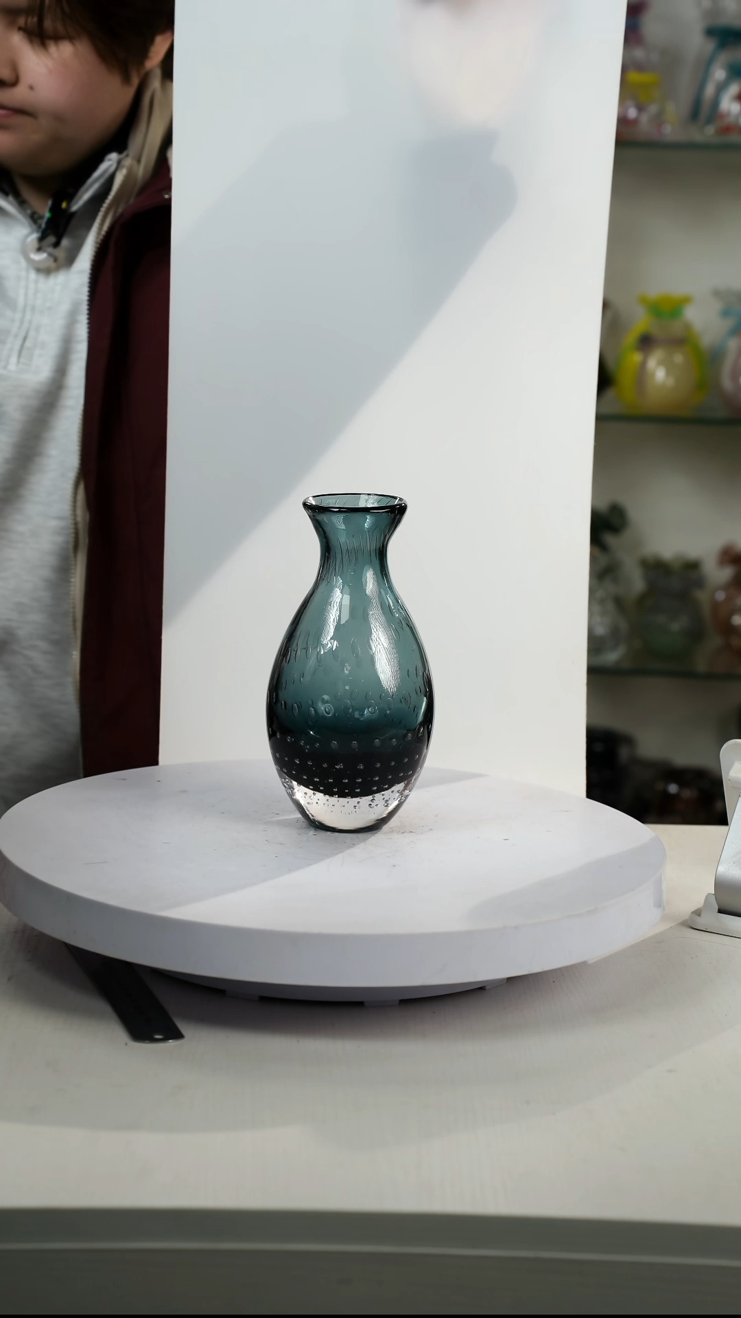 【闪购商品】琉璃【弘扬】高20轻奢琉璃花器微瑕福利