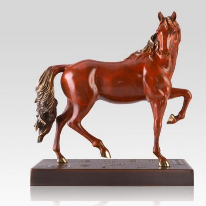 朱炳仁【25#八骏之 超影(尊尚版)】马摆件动物复古中式玄关书房摆设