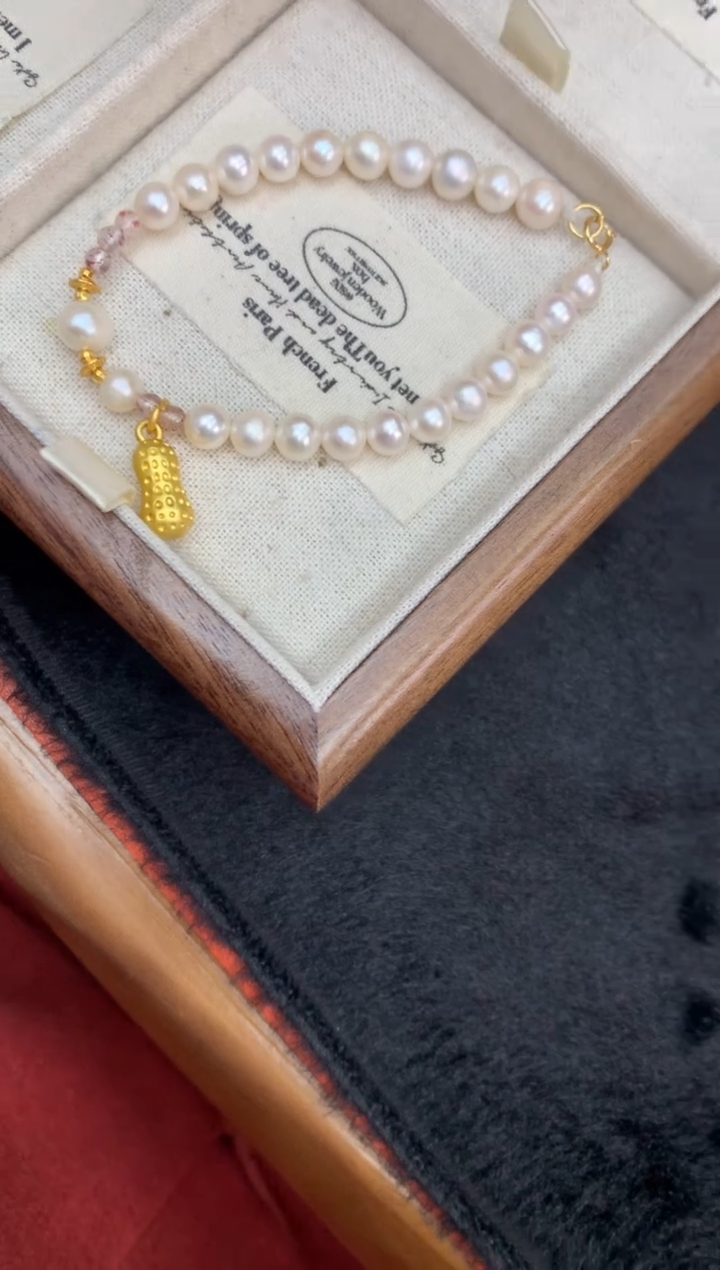 【闪购商品】淡水珍珠手串银S925镶嵌手串