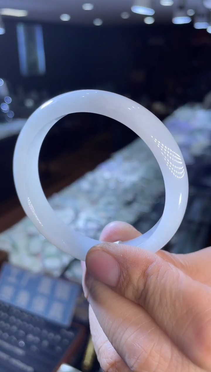 未镶嵌手镯翡翠正圈52-53