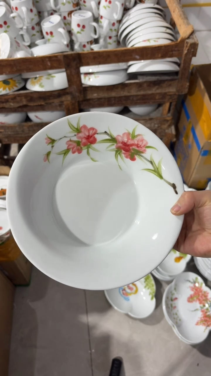 景德镇高温瓷食品级釉中彩-喇叭盘