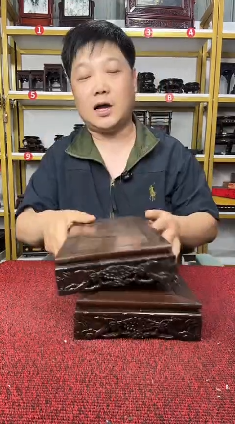 紫檀木类置物架30*15//2个******