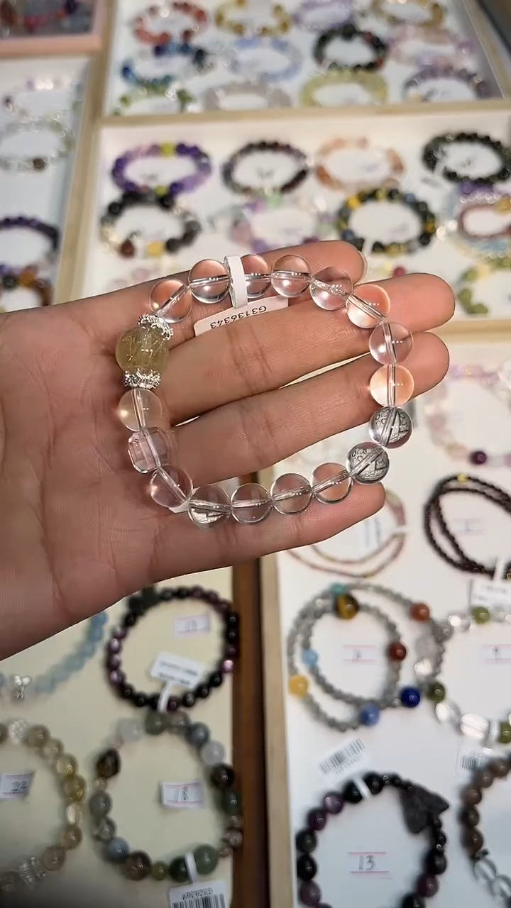 【闪购商品】烟晶手链未镶嵌白水晶