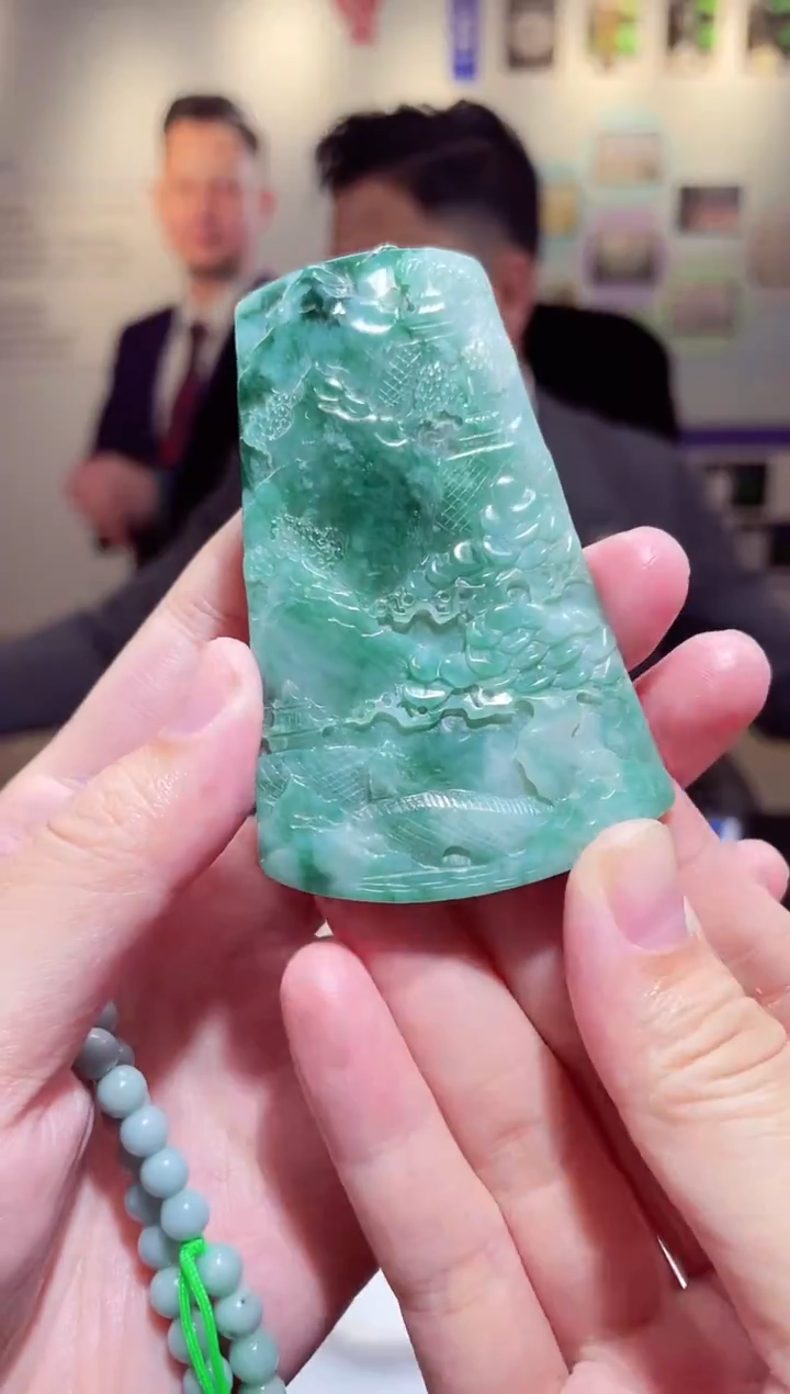 颈饰银S925镶嵌翡翠X-@@BGZM121831