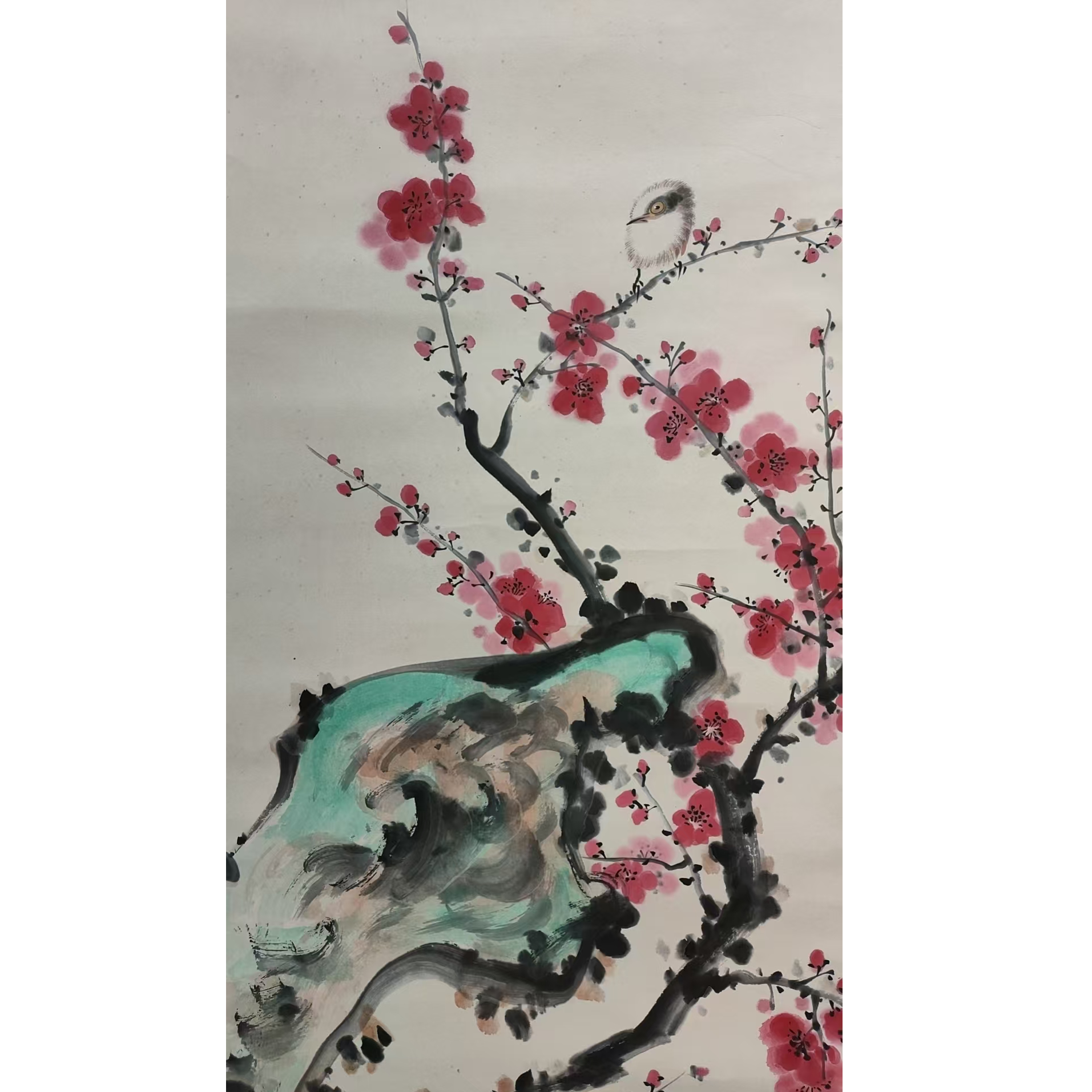 贾     梅花立轴100/50带书籍